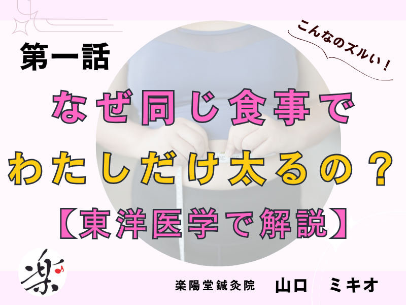 なぜ同じ食事で わたしだけ太るの？ 【東洋医学で解説】