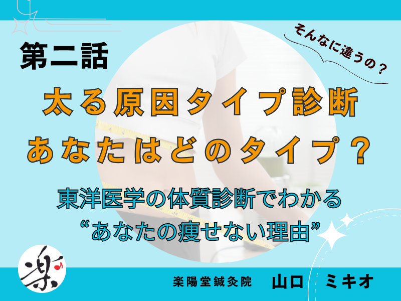 太る原因タイプ診断 あなたはどのタイプ？東洋医学の体質診断でわかる “あなたの痩せない理由”