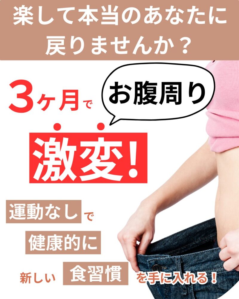 楽して痩せる方法、ないかな…運動が苦手なあなたでも、大丈夫！ダイエットを最後にしたい方へ3ヶ月で激変！運動無しで健康的に新しい食習慣を手に入れる！