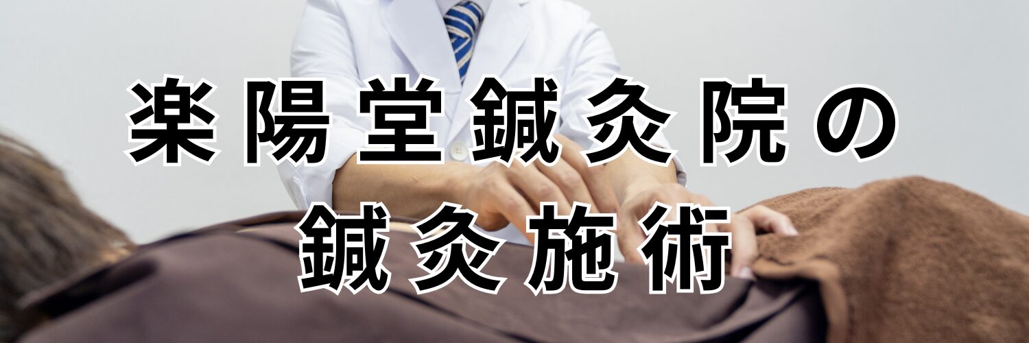 楽陽堂鍼灸院の鍼灸施術